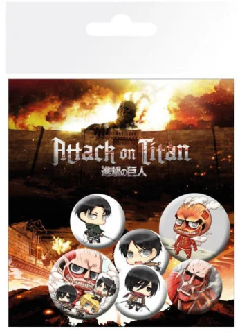 Produktbild zu Attack on Titan - Badge Pack - Set 2