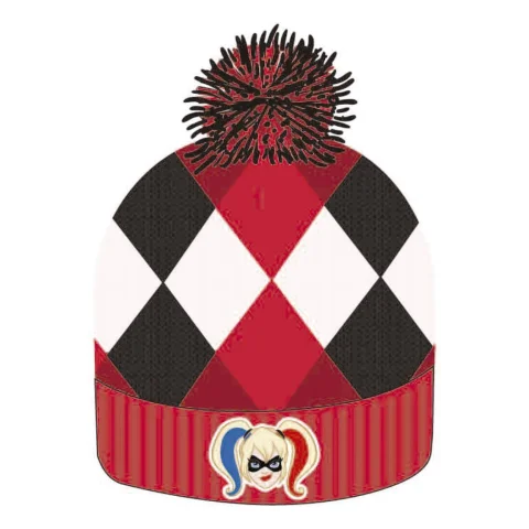 Produktbild zu DC Comics - Knitted Beanie - Harley Quinn Logo
