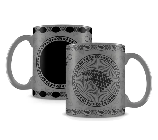 Produktbild zu Game of Thrones - Tasse mit Thermoeffekt - Stark
