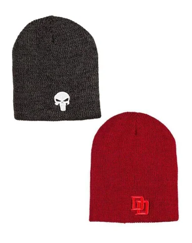 Produktbild zu Marvel - Reversible Beanie - Daredevil / Punisher (Loot Crate Exclusive)