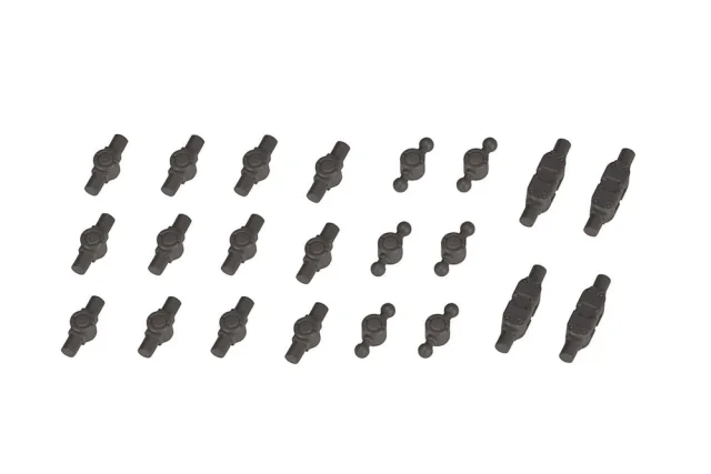 Produktbild zu M.S.G - Plastic Model Kit Zubeh&ouml;r - Mecha Supply 21 Joint Set Type E (GUNMETALLIC Ver.)