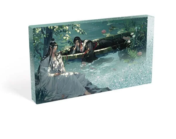 Produktbild zu Grandmaster of Demonic Cultivation - Acrylic Glitter Block - Wei Wuxian & Lan Wangji (Lotus Pond)
