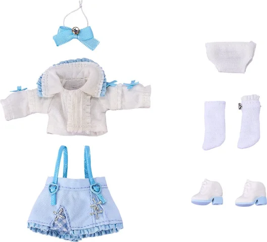 Produktbild zu Nendoroid Doll - Zubeh&ouml;r - Outfit Set: Suspender Skirt Set (White & Blue)