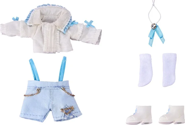 Produktbild zu Nendoroid Doll - Zubeh&ouml;r - Outfit Set: Suspender Shorts Set (White & Blue)