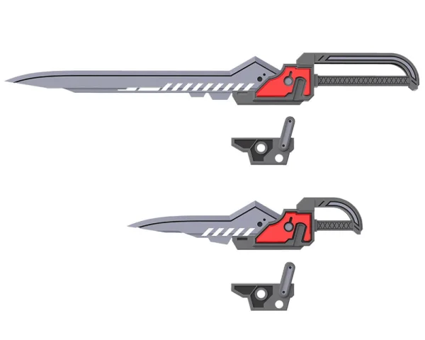 Produktbild zu M.S.G - Plastic Model Kit Zubeh&ouml;r - Weapon Unit51 Customize Blade Set 01