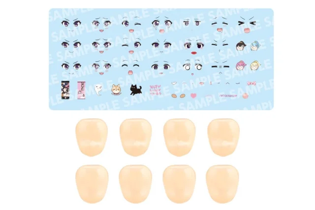 Produktbild zu SOUSAI SHOJO TEIEN - Plastic Model Kit Zubeh&ouml;r - Customized Face & Decal Set (Vol. 7)