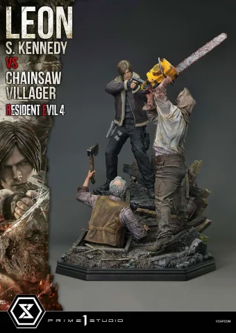 Produktbild zu Resident Evil - Ultimate Premium Masterline - Leon S. Kennedy vs. Chainsaw Villager