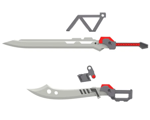 Produktbild zu M.S.G - Plastic Model Kit Zubeh&ouml;r - Weapon Unit54 Customized Blade Set 02