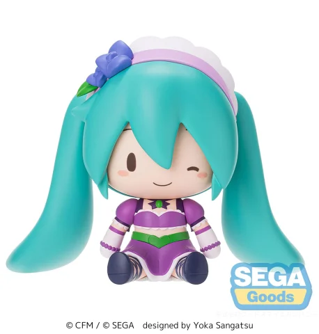 Produktbild zu Character Vocal Series - Fuwapuchi Chibi Figure - Miku Hatsune (Love and Berry Dress Up and Dance! Sparkly Purple)