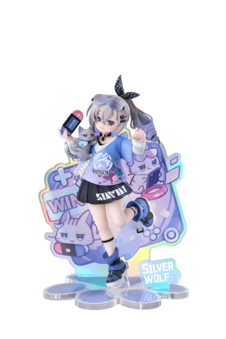 Produktbild zu Honkai: Star Rail - RISE UP+ - Chibi Neko Series - Silver Wolf