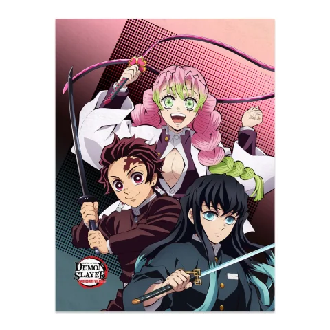 Produktbild zu Demon Slayer - Decke - Tanjirō Kamado, Mitsuri Kanroji & Muichirō Tokitō