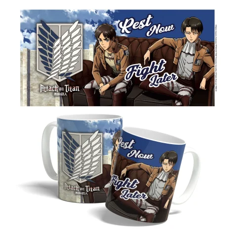 Produktbild zu Attack on Titan - Tasse - Rest Now, Fight Later