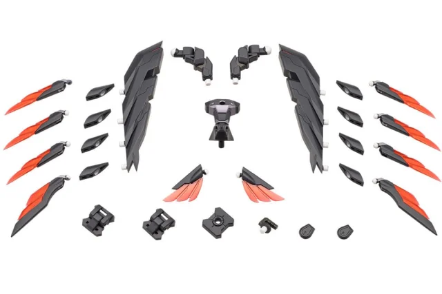 Produktbild zu M.S.G - Plastic Model Kit Zubeh&ouml;r - Heavy Weapon Unit60 Wing Edge (Black Ver.)