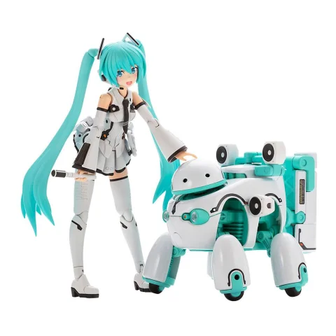 Produktbild zu Character Vocal Series - Plastic Model Kit - Miku Hatsune (Maruttoys ver.) & Tamotu (Miku ver.)