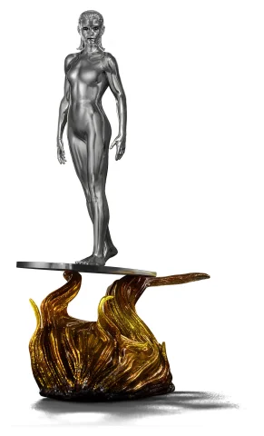 Produktbild zu The Fantastic Four - Art Scale - Silver Surfer