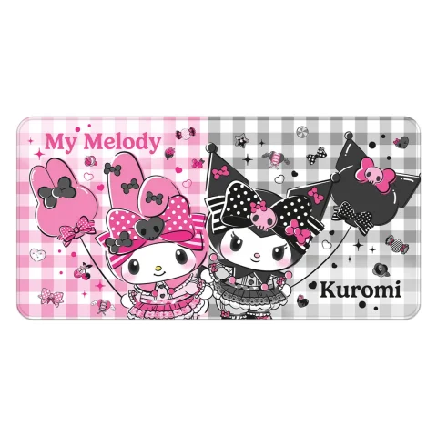 Produktbild zu My Melody - Mousepad - My Melody & Kuromi (Pink Black Party Series)