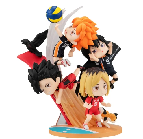 Produktbild zu Haikyū!! - FigUnity - Shōyō Hinata, Tobio Kageyama, Tetsurō Kuroo & Kenma Kozume