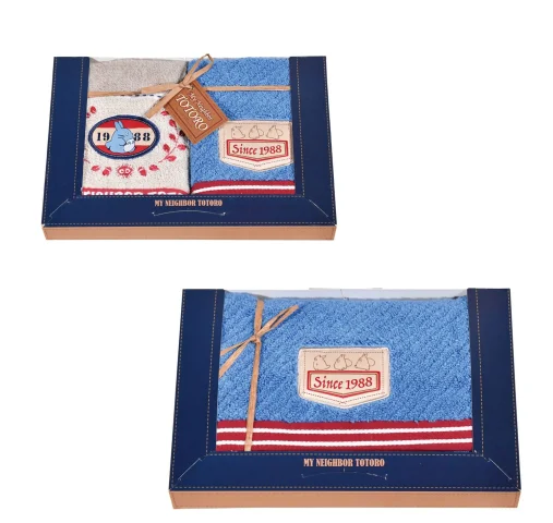 Produktbild zu Mein Nachbar Totoro - Handtuch - Denim Stitching (3er Set)