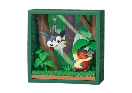 Produktbild zu Pok&eacute;mon - Pok&eacute;mon frame - Deep woods - Emolga & Zirpurze