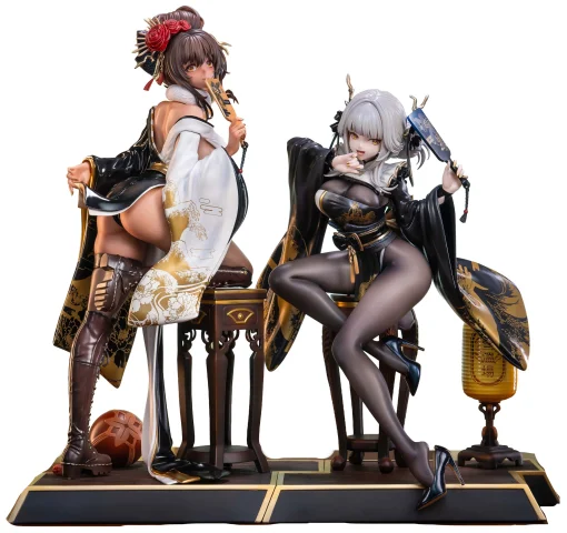Produktbild zu NIKKE - Scale Figure - Blanc (White Rabbit) & Noir (Black Rabbit) (Set)