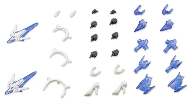 Produktbild zu M.S.G - Plastic Model Kit Zubeh&ouml;r - Mecha Supply35 Holonic Headdress & Holonic High Heels (White Ver.)