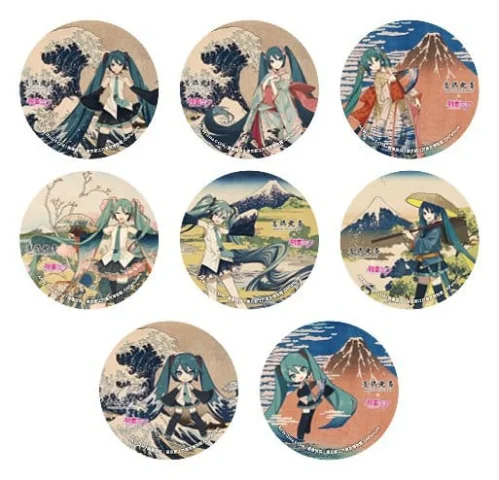 Produktbild zu Character Vocal Series - Katsushika Hokusai &times; Hatsune Miku - Button - Set