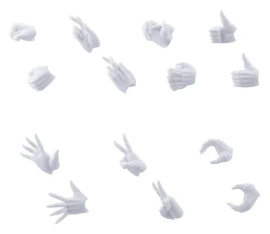 Produktbild zu Megalomaria Unlimited Universe - Plastic Model Kit Zubeh&ouml;r - Ex Hand Unit (Female Type A) (WHITE Ver.)