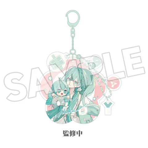 Produktbild zu Character Vocal Series - Miku Hug Series - Acrylic Keychain - Miku Hatsune (Flower Ver.)