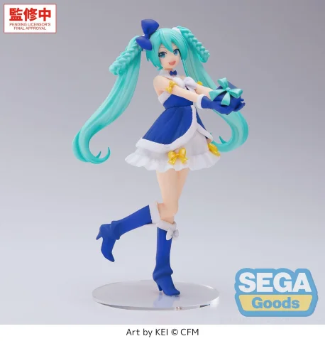 Produktbild zu Character Vocal Series - High Premium Figure - Miku Hatsune (Sapphire Christmas Ver.)