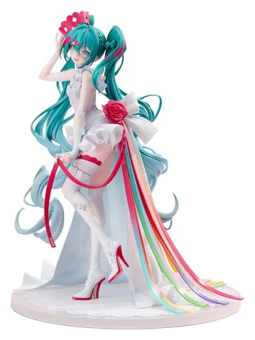 Produktbild zu Character Vocal Series - Scale Figure - Miku Hatsune (Racing Miku: 15th "Rhapsody" 2010-2025)