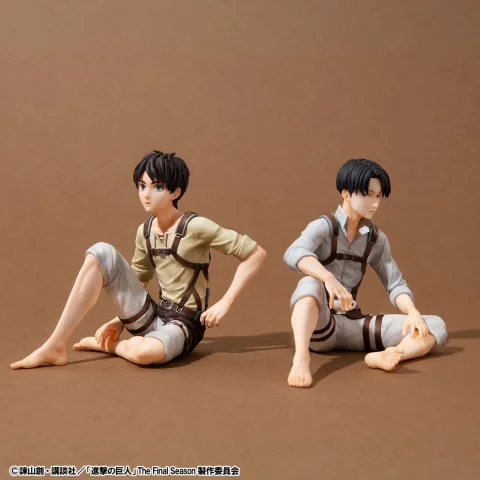 Produktbild zu Attack on Titan - G.E.M. Series - Eren Yeager & Levi Ackerman (Palm Size) (Set)