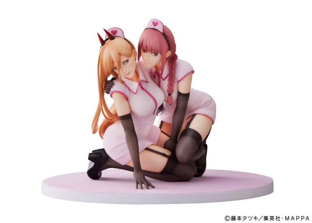 Produktbild zu Chainsaw Man - Scale Figure - Power & Makima (Nurse Ver.)