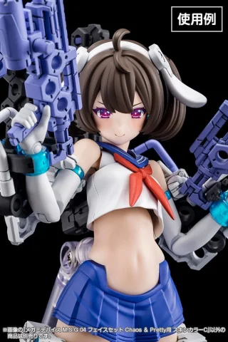 Produktbild zu Megami Device - Plastic Model Kit Zubeh&ouml;r - M.S.G Face Set: Chaos & Pretty Skin Color C