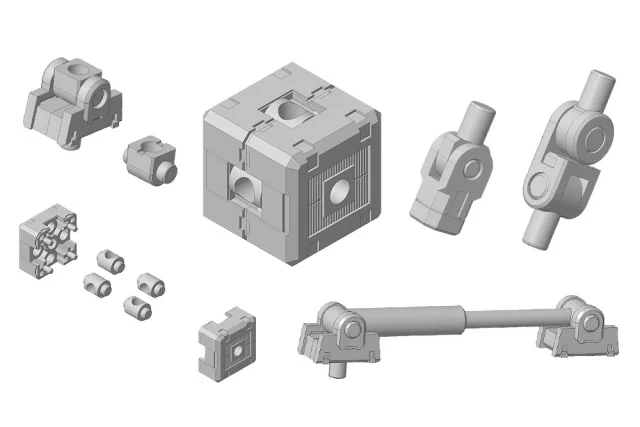 Produktbild zu M.S.G - Plastic Model Kit Zubeh&ouml;r - Mecha Supply05 Joint Set Type A
