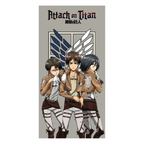 Produktbild zu Attack on Titan - Badetuch - Group